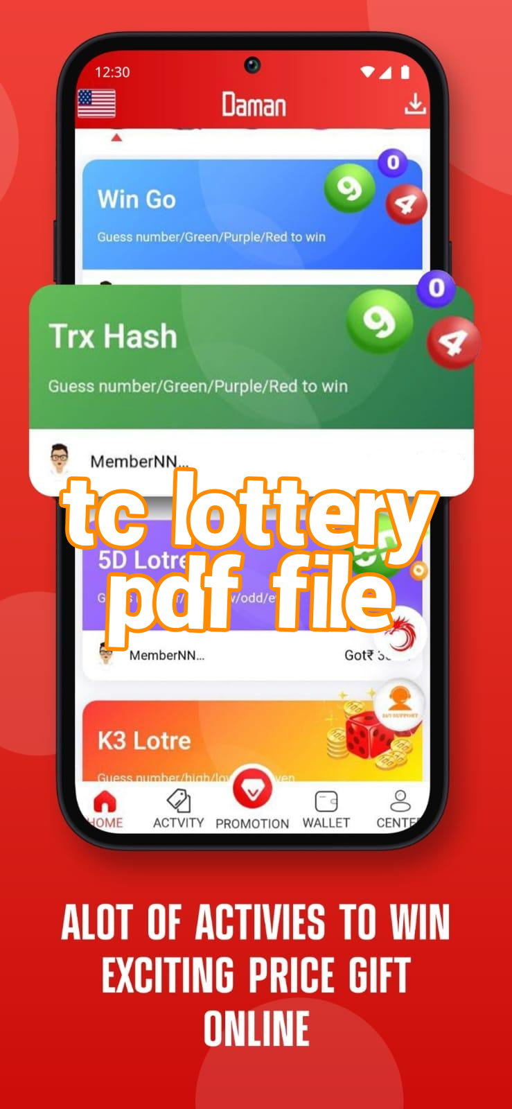tc lottery pdf file Screenshots